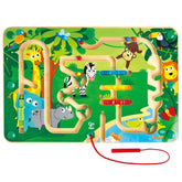 Hape Wooden Magnetic Jungle Educational Maze - Colorland Toys